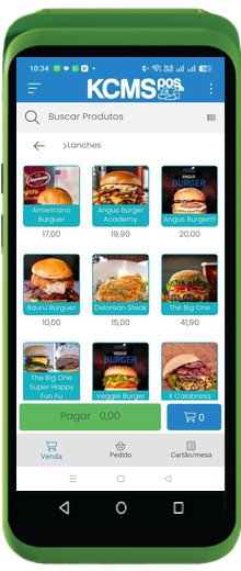 Maquininha Stone compatível com o KCMS Smart POS