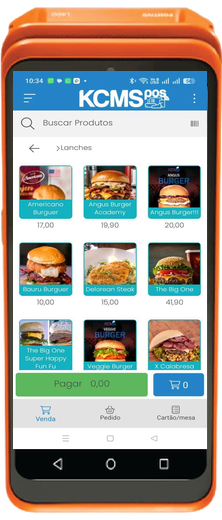 Maquininha Rede compatível com o KCMS Smart POS