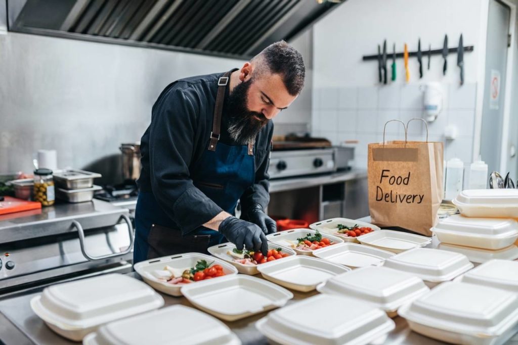 organização para delivery