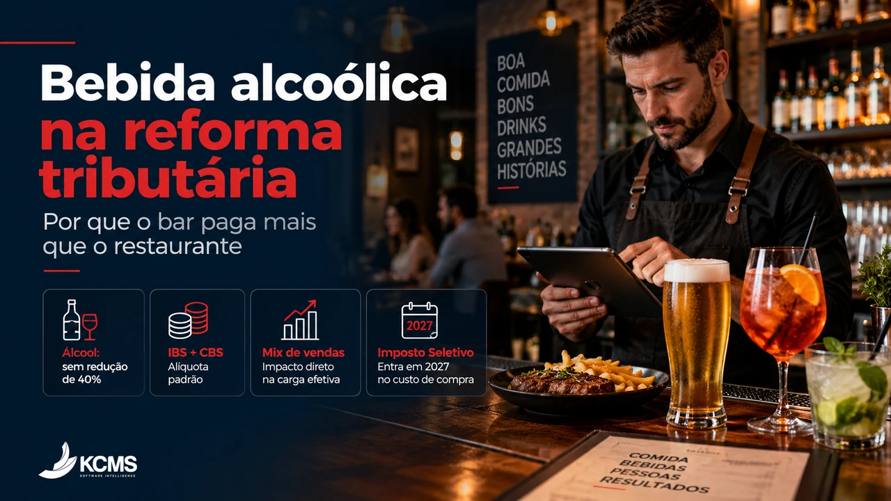 Imposto sobre bebida alcoólica na reforma tributária: por que o bar paga mais que o restaurante